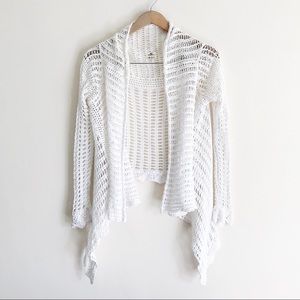 Beachy Crochet High-Low Kimono